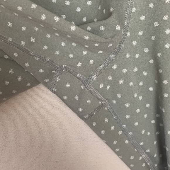 Nike women's large leggings twist front sage green polka dot sunburst athletic - Picture 6 of 10